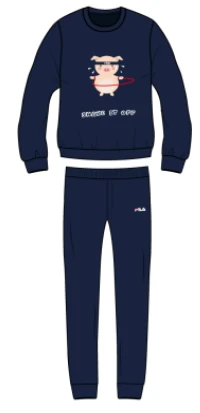 Pigiama Uomo Fila 1083 100% Cotone Caldo Interlock