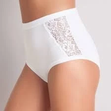 Slip Maxi Donna Cotone Elasticizzato E Pizzo Cotonella GD131