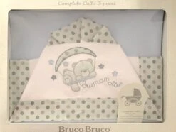 Completo Lenzuolo Culla Bruco Bruco By Ellepi 1603