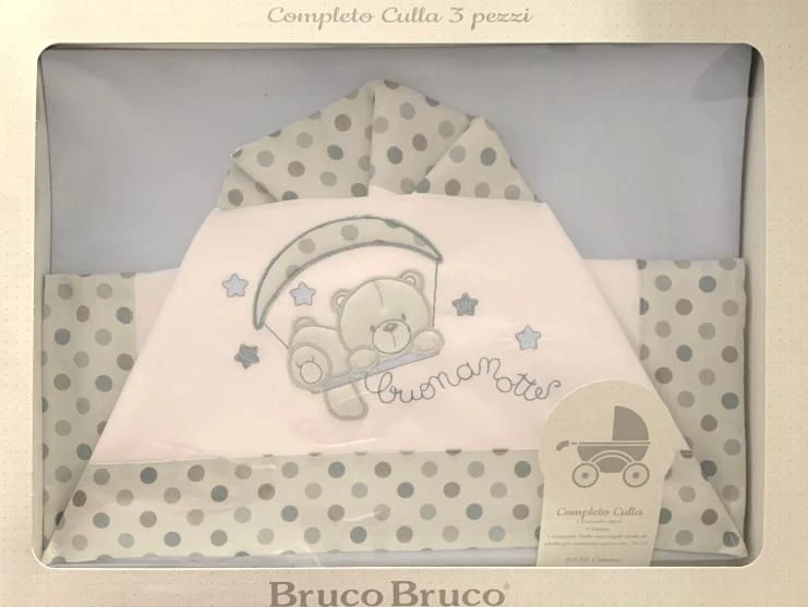 Completo Lenzuolo Culla Bruco Bruco By Ellepi 1603 3 Completo Lenzuolo Culla Bruco Bruco By Ellepi 1603