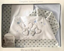 Completo Lenzuolo Lettino Bruco Bruco By Ellepi 1604