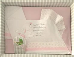 Completo Lenzuolo Culla Bruco Bruco By Ellepi 1607 -Sconto Enrico Coveri 1607 r