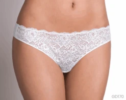 Slip Donna Brasiliana Pizzo E Cotone Cotonella CD170