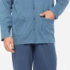 Pigiama Uomo Lungo Aperto 100% Cotone Karelpiu' 0197