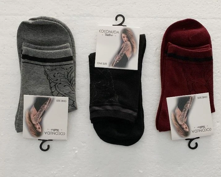 Calza Donna Corta Caldo Cotone Coconuda Tattoo 20-01 3 Calza Donna Corta Caldo Cotone Coconuda Tattoo 20-01