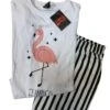 Pigiama Donna Corto 100% Cotone THINK PINK 2001 Outlet