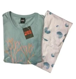 Pigiama Donna 100% Cotone Lungo THINK PINK 2003 Outlet