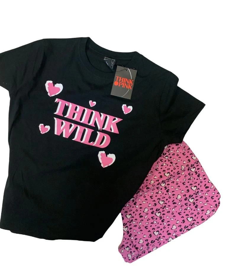 Pigiama Donna Corto 100% Cotone THINK PINK 2010 Outlet 3 Pigiama Donna Corto 100% Cotone THINK PINK 2010 Outlet