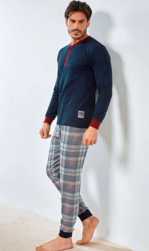Pigiama Uomo Cotone Pesante Enrico Coveri 2097 Special Price 4 Pigiama Uomo Cotone Pesante Enrico Coveri 2097 Special Price - immagine 2