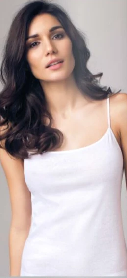 Canottiera Donna Spalla Stretta Top Cotone 100% Nottingham VS3015 3 Canottiera Donna Spalla Stretta Top Cotone 100% Nottingham VS3015