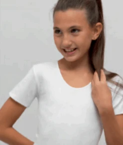 Maglietta Bambina Mezza Manica Cotone Leggero 100%T-shirt CST 31008