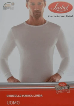 Maglia Uomo Girocollo Manica Lunga Lana E Cotone Liabel 5321 333
