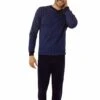 Pigiama Uomo 100% Cotone Caldo Invernale Il Granchio 4002 -Sconto Enrico Coveri 4002 oce
