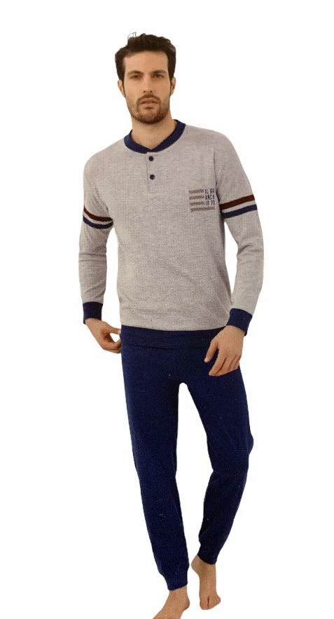 Pigiama Uomo 100% Cotone Caldo Invernale Il Granchio 4003 3 Pigiama Uomo 100% Cotone Caldo Invernale Il Granchio 4003