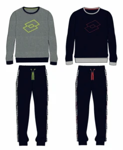 Pigiama Uomo Lungo 100% Cotone Jersey Lotto 4062 Prezzo Promozionale -Sconto Enrico Coveri 4062 1