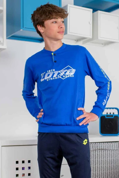 Pigiama Ragazzo Lungo Cotone Jersey Lotto 4118 Outlet 3 Pigiama Ragazzo Lungo Cotone Jersey Lotto 4118 Outlet