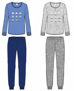 Pigiama Donna Lungo 100% Cotone Jersey Il Granchio Lady 421 Special Price -Sconto Enrico Coveri 421 d