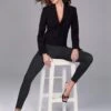 Leggings Donna Moda Gessato Jadea 4280 -Sconto Enrico Coveri 4280