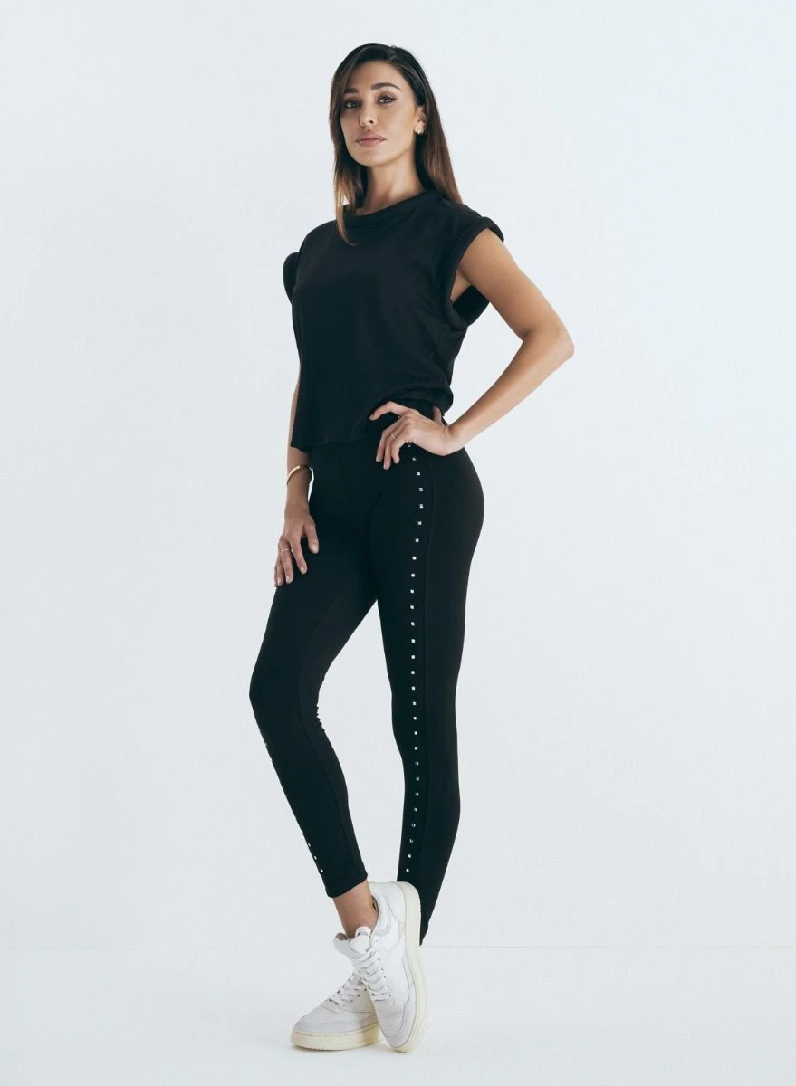 Leggins Donna Cotone Elasticizzato Moda Jadea 4519 3 Leggins Donna Cotone Elasticizzato Moda Jadea 4519