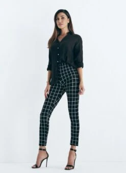 Leggins Donna Fantasia Quadri Moda 4520