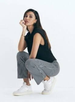 Leggins Donna Rigato Moda 4521