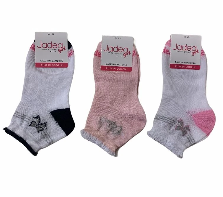 Calzino Bimba Cotone Filo Scozia Leggero Jadea Girl 21010 3 Calzino Bimba Cotone Filo Scozia Leggero Jadea Girl 21010