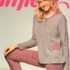 Pigiama Donna Cotone Caldo Invernale Infiore 533 1 Pigiama Donna Cotone Caldo Invernale Infiore 533 -Sconto Enrico Coveri 533 1
