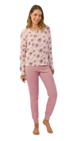 Pigiama Donna 100% Caldo Cotone Il Granchio 6003 -Sconto Enrico Coveri 6003 r