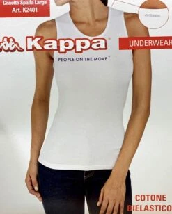 Canottiera Donna Spalla Larga Cotone Bielastico Kappa 2401