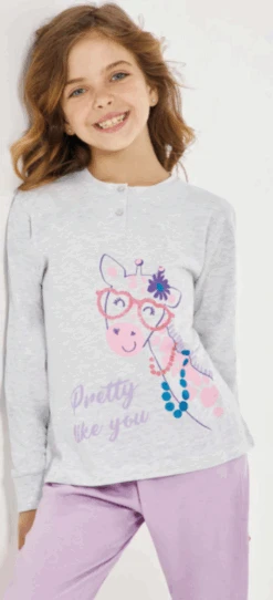 Pigiama Bambina Lungo Il GRANCHIETTO 7041
