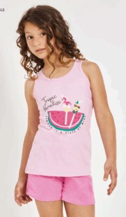 Completo Bambina Canottiera Corto IL GRANCHETTO 7053