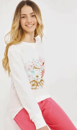 Pigiama Ragazza Junior Il GRANCHIETTO 7055