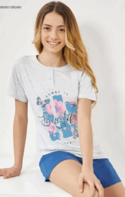 Pigiama Ragazza Corto Il GRANCHIETTO 7061