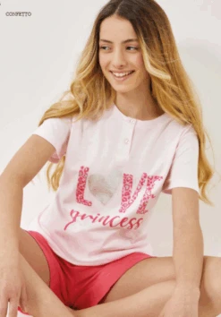 Pigiama Ragazza Corto Il GRANCHIETTO 7062