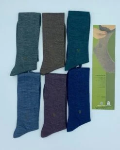 Calza Uomo Alta Lanacotone Verdelana Prisco Outlet