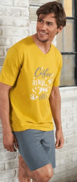 Pigiama Uomo Corto 100% Cotone You365 71345