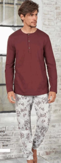 Pigiama Uomo 100% Cotone Jersey Leggero You365 74395