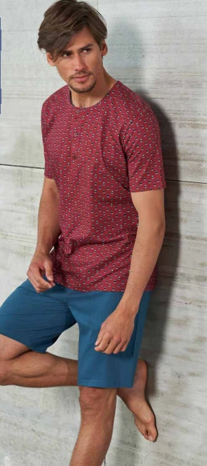 Pigiama Uomo Corto 100% Cotone You365 74490 3 Pigiama Uomo Corto 100% Cotone You365 74490