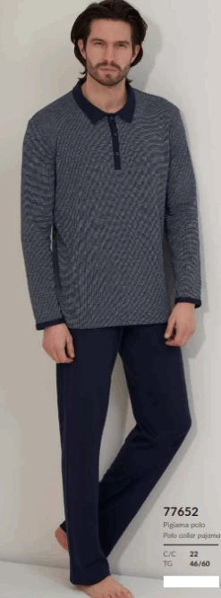 Tuta Uomo Casa Polo Cotone Caldo Invernale You365 77652