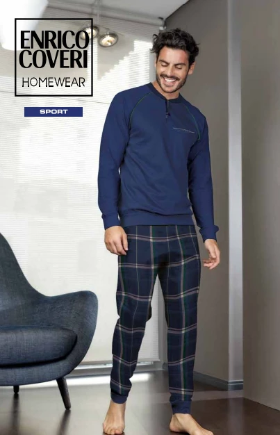 Pigiama Uomo Lungo 100% Cotone Jersey Enrico Coveri 8133 Prezzo Promozionale 3 Pigiama Uomo Lungo 100% Cotone Jersey Enrico Coveri 8133 Prezzo Promozionale