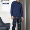 Pigiama Uomo Lungo 100% Cotone Jersey Enrico Coveri 8133 Prezzo Promozionale -Sconto Enrico Coveri 8133 3