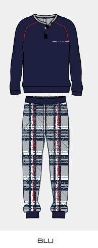 Pigiama Uomo Lungo 100% Cotone Jersey Enrico Coveri 8133 Prezzo Promozionale 4 Pigiama Uomo Lungo 100% Cotone Jersey Enrico Coveri 8133 Prezzo Promozionale - immagine 2