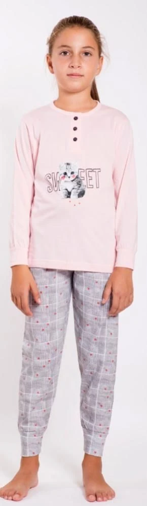 Pigiama Bambina Manica Lunga 100% Cotone Karelpiu' 8155 4 Pigiama Bambina Manica Lunga 100% Cotone Karelpiu' 8155 - immagine 2