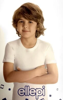 Maglia Bambino Mezza Manica Caldo Cotone Ellepi 649