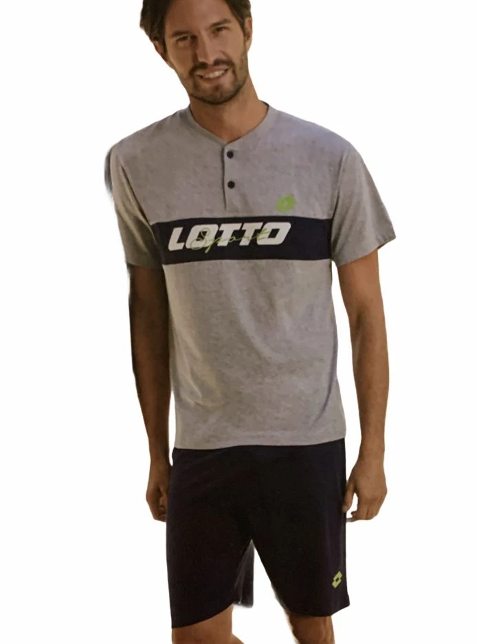 Completo Uomo Corto Lotto Homwear 5075 3 Completo Uomo Corto Lotto Homwear 5075