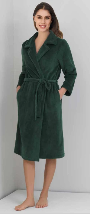 Vestaglia Donna Incrociata Coral Pile Linclalor 88560 3 Vestaglia Donna Incrociata Coral Pile Linclalor 88560