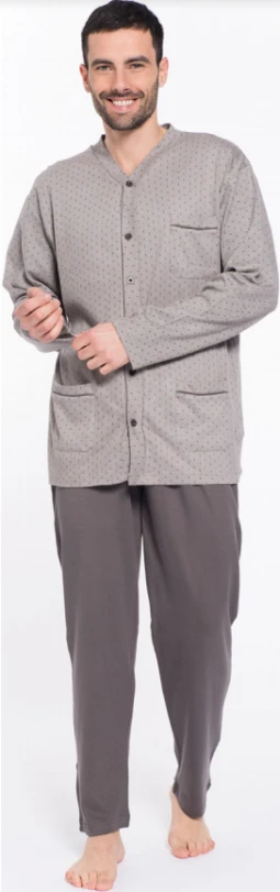 Pigiama Uomo APERTO 100% Cotone Caldo Karelpiu' 9110 3 Pigiama Uomo APERTO 100% Cotone Caldo Karelpiu' 9110