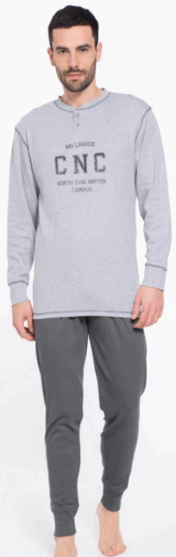 Pigiama Uomo 100% Cotone Caldo Interlock Karelpiu' 9147
