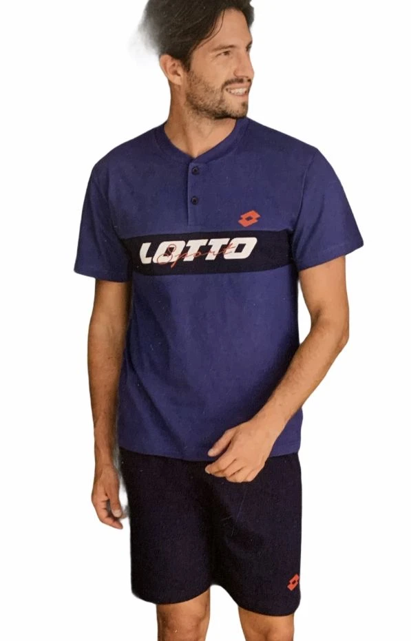 Completo Uomo Corto Lotto Homwear 5075 4 Completo Uomo Corto Lotto Homwear 5075 - immagine 2
