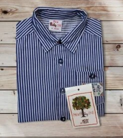 Camicia Neonato 100% Rigata Cotone Melby Outlet